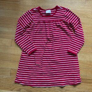 Hanna Andersson Red White striped jersey dress 6/7